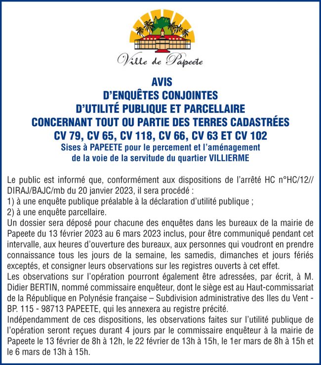 TI-AVIS COMMUNIQUES MAIRIE DE PAPEETE-24012023 copie